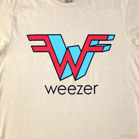 Weezer: Unisex T-Shirt: W (Sand) (Small)