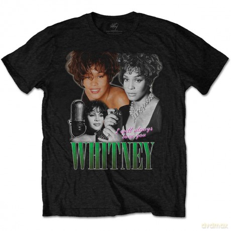 Whitney Houston: Unisex T-Shirt: Always Love You Homage (Black) (Medium)
