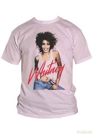 Whitney Houston: Unisex T-Shirt: Wanna Dance Photo (White) (Medium)