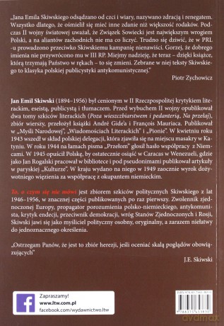 To O Czym Się Nie Mówi Szkice Polityczne z Lat 1946-1956 - Jan Emil Skiwski [KSIĄŻKA]