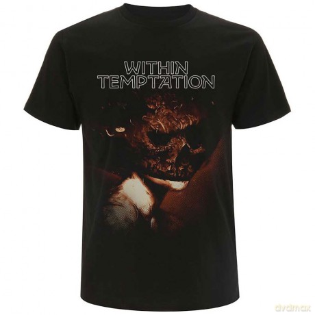 Within Temptation: Unisex T-Shirt: Bleed Out Single (Black) (Back Print) (X-Large)