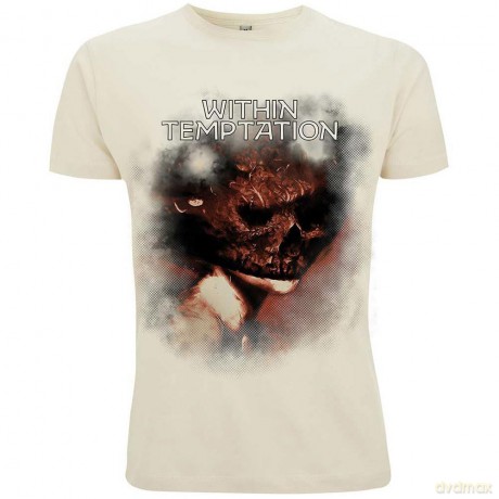 Within Temptation: Unisex T-Shirt: Bleed Out Single (Natural) (Back Print) (Large)