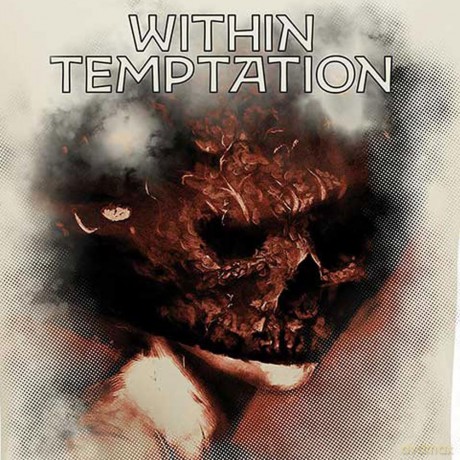 Within Temptation: Unisex T-Shirt: Bleed Out Single (Natural) (Back Print) (Small)
