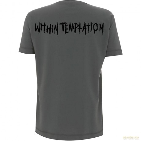 Within Temptation: Unisex T-Shirt: Purge Jumbo (Charcoal Grey) (Back Print) (Large)