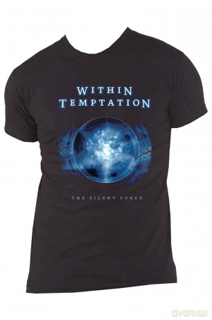 Within Temptation: Unisex T-Shirt: Silent Force Tracks (Black) (Back Print) (XX-Large)