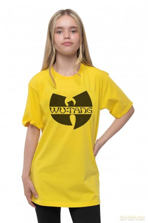 Wu-Tang Clan: Kids T-Shirt: Logo (Yellow) (9-10 Years)