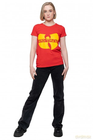 Wu-Tang Clan: Ladies T-Shirt: Logo (Red) (Medium)