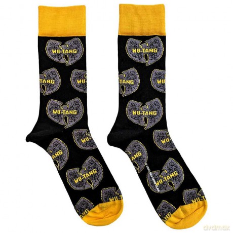 Wu-Tang Clan: Unisex Ankle Socks: Grey Logos (Black) (UK Size 7 - 11)
