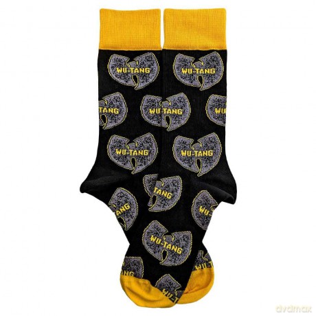 Wu-Tang Clan: Unisex Ankle Socks: Grey Logos (Black) (UK Size 7 - 11)