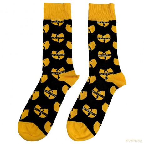 Wu-Tang Clan: Unisex Ankle Socks: Logo Repeat (Black) (UK Size 7 - 11)