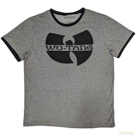 Wu-Tang Clan: Unisex Ringer T-Shirt: Logo (Grey) (Small)