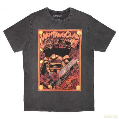 Wu-Tang Clan: Unisex Stone Wash T-Shirt: Amsterdam '23 (Charcoal Grey) (Small)