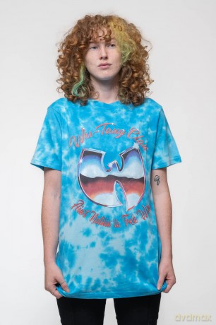 Wu-Tang Clan: Unisex T-Shirt: ANTFW (Blue) (Wash Collection) (Medium)