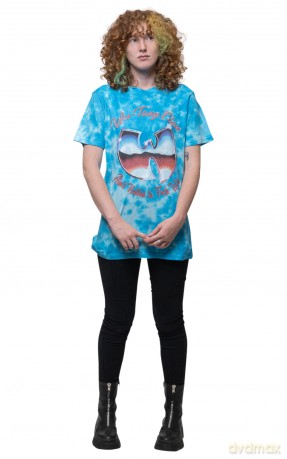 Wu-Tang Clan: Unisex T-Shirt: ANTFW (Blue) (Wash Collection) (Medium)