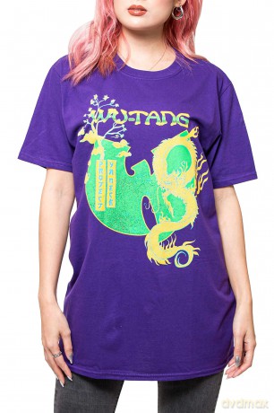 Wu-Tang Clan: Unisex T-Shirt: Dragon Bonsai (Purple) (X-Large)
