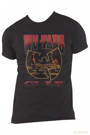 Wu-Tang Clan: Unisex T-Shirt: Lightning Infill W (Black) (X-Large)