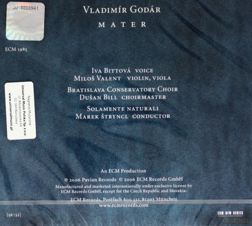 Vladimir Godar: Mater [CD]
