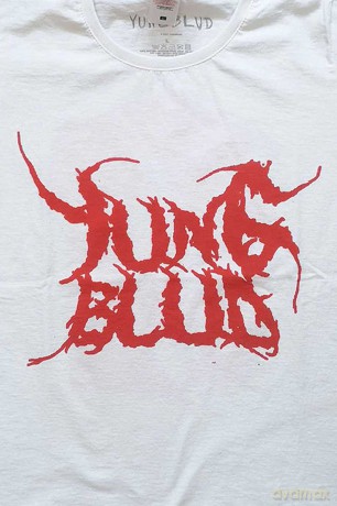 Yungblud: Ladies T-Shirt: DEADHAPPY (White) (Back Print) (Large)