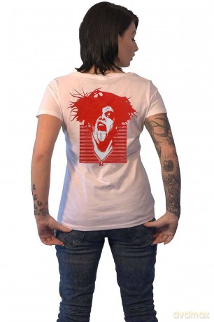 Yungblud: Ladies T-Shirt: DEADHAPPY (White) (Back Print) (Small)