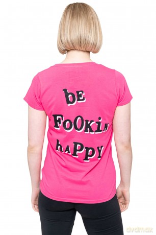 Yungblud: Ladies T-Shirt: Raver Smile (Pink) (Back Print) (X-Large)