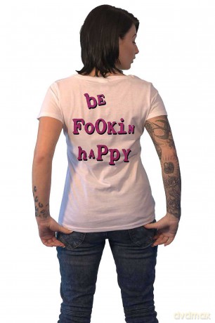 Yungblud: Ladies T-Shirt: Raver Smile (White) (Back Print) (Large)