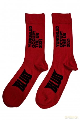 Yungblud: Unisex Ankle Socks: Occupy the UK (Red) (UK Size 7 - 11)