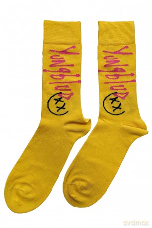 Yungblud: Unisex Ankle Socks: VIP (Yellow) (UK Size 7 - 11)