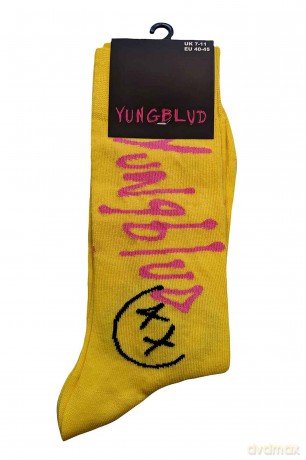 Yungblud: Unisex Ankle Socks: VIP (Yellow) (UK Size 7 - 11)