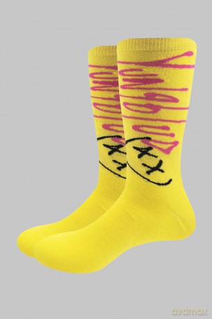 Yungblud: Unisex Ankle Socks: VIP (Yellow) (UK Size 7 - 11)