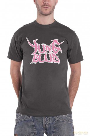 Yungblud: Unisex T-Shirt: DEADHAPPY Pink (Charcoal Grey) (Back Print) (Large)