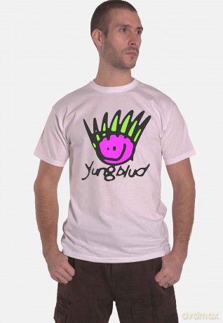 Yungblud: Unisex T-Shirt: Face (White) (Back Print) (Large)