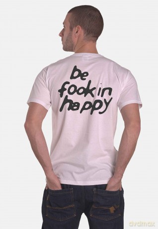 Yungblud: Unisex T-Shirt: Face (White) (Back Print) (Medium)