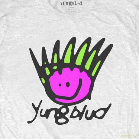 Yungblud: Unisex T-Shirt: Face (White) (Back Print) (Medium)