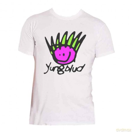 Yungblud: Unisex T-Shirt: Face (White) (Back Print) (XX-Large)