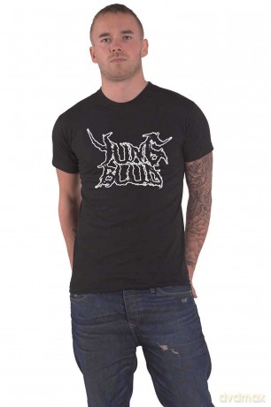Yungblud: Unisex T-Shirt: Weird Flaming Skeletons (Black) (Back Print) (Large)