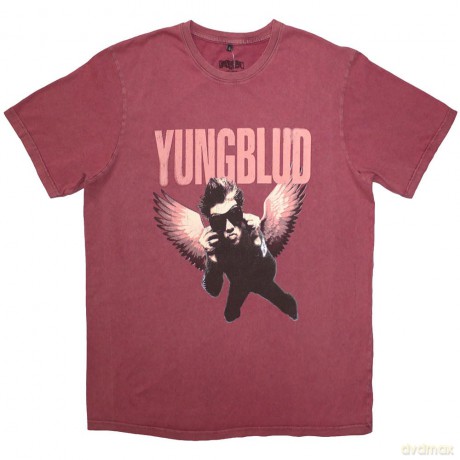Yungblud: Unisex T-Shirt: Wings (Red Wash) (Wash Collection) (X-Large)