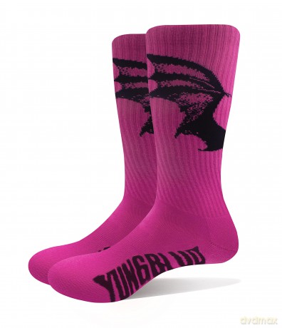 Yungblud: Unisex Terry Socks: Life on Mars Tour (Pink) (UK Size 7 - 11)
