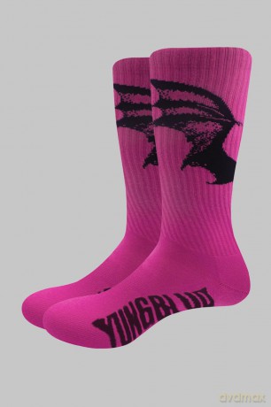 Yungblud: Unisex Terry Socks: Life on Mars Tour (Pink) (UK Size 7 - 11)