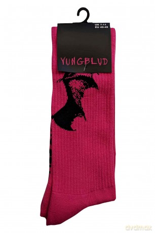 Yungblud: Unisex Terry Socks: Life on Mars Tour (Pink) (UK Size 7 - 11)