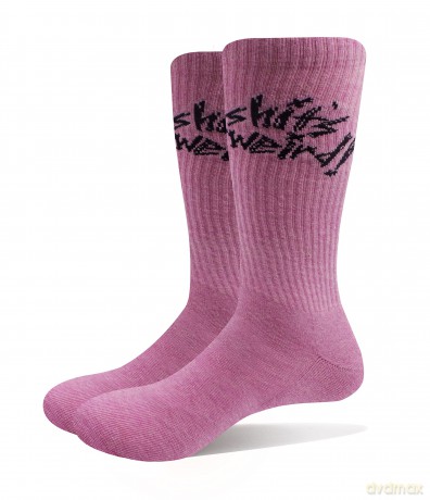 Yungblud: Unisex Terry Socks: Weird! (Pink) (UK Size 7 - 11)