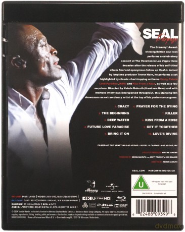 Seal: Purpose: Live In Vegas 2024 [DVD]+[Blu-Ray]