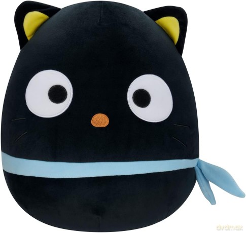 Squishmallows Plush Figure Sanrio Core Chococat Blue Ribbon 25 cm