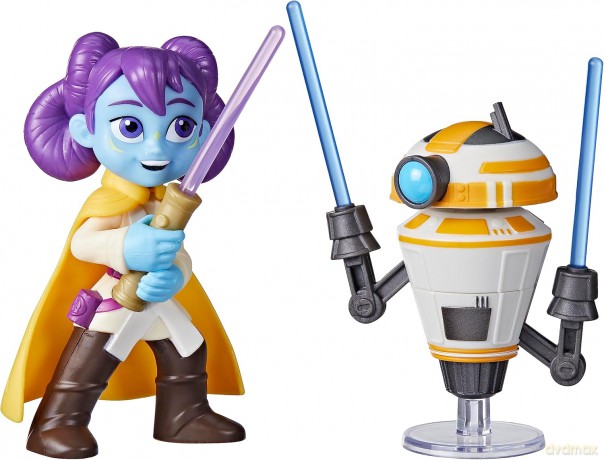 Star Wars The young Jedi Pop-up Pojedynek mieczem świetlnym Solay + Training Droid 18x19cm 