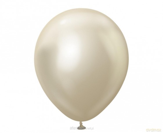 Balony Mirror White Gold 50szt