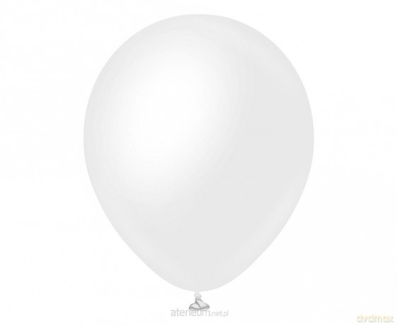 Balony Opaque Satin Snow White 50szt