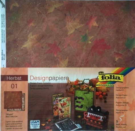 Design-papier 190 g/m2 30,5x30,5cm 5ark