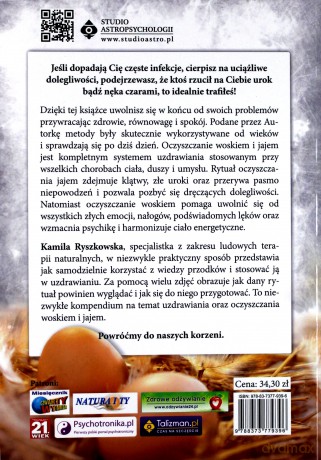 Oczyszczanie Woskiem i Jajem Ludowe Terapie Na Współczesne Dolegliwości - Kamila Ryszkowska [KSIĄŻKA]