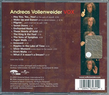 Andreas Vollenweider: Vox Songs Of Love [CD]