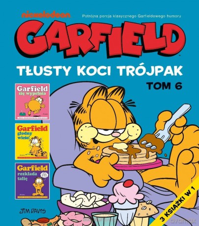 Garfield (Tom 6) Tłusty koci trójpak - Jim Davis, Jim Davis [KOMIKS]