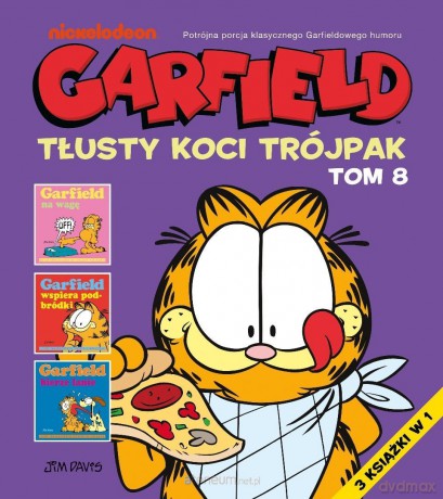 Garfield (Tom 8) Tłusty koci trójpak - Jim Davis, Jim Davis [KOMIKS]